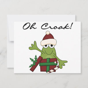 Bah Humbug Frog jul Tshirts och Gifts Julkort