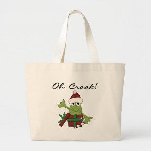 Bah Humbug Frog jul Tshirts och Gifts Jumbo Tygkasse