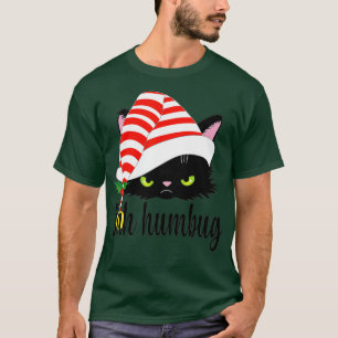 Bah Humbug God jul Funny Cat Lover T Shirt