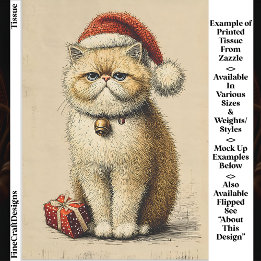 Bah Humbug Grinig Julkatt EA9L Dekorationsklippnin