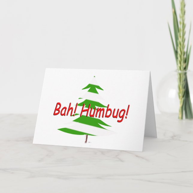 Bah! Humbug! Hälsningkort Helgkort (Framsida)