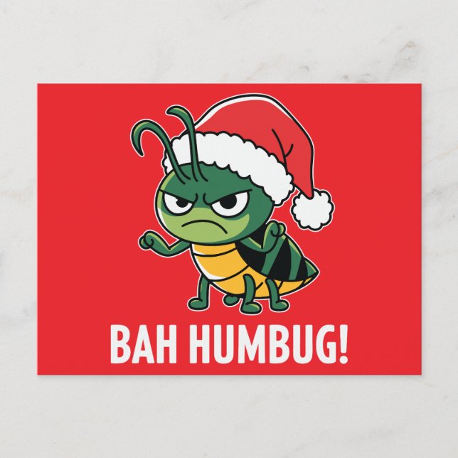 Bah Humbug Helg Vykort (Framsida)