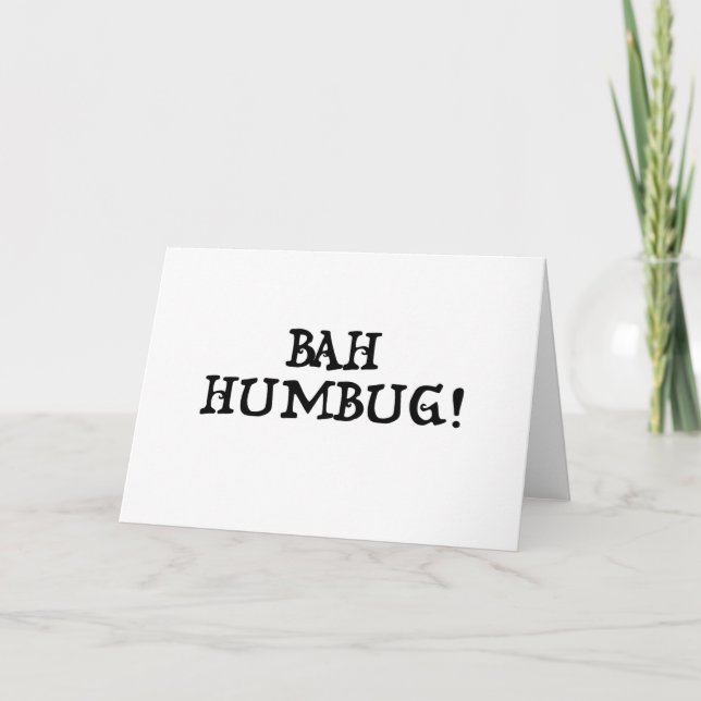 Bah Humbug! Helgkort (Framsida)