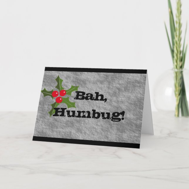 Bah Humbug! Helgkort (Framsida)