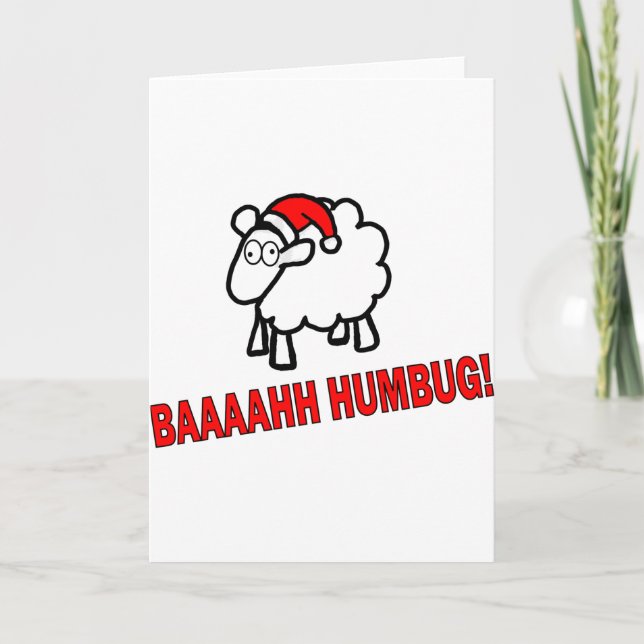 Bah Humbug! Helgkort (Framsida)