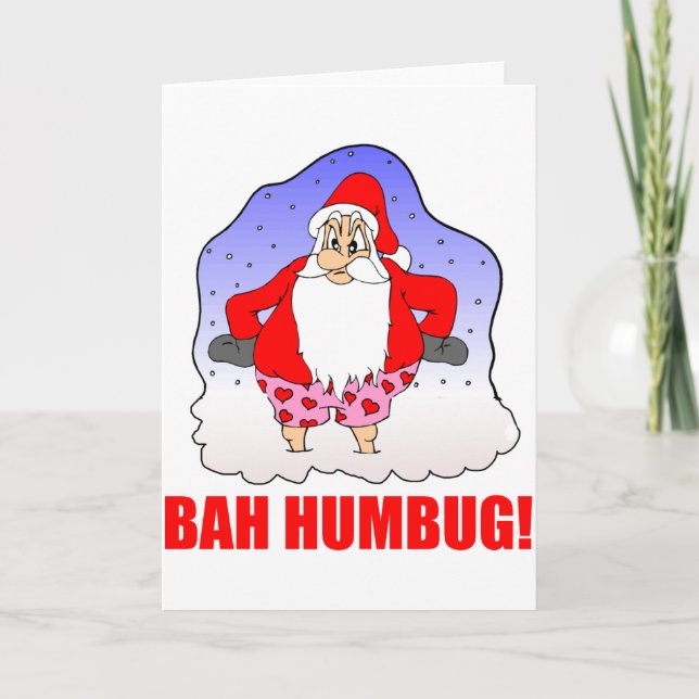 Bah Humbug Helgkort (Framsida)