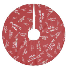 Bah Humbug Julgransmatta Borstad Polyester