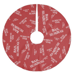 Bah Humbug Julgransmatta Borstad Polyester