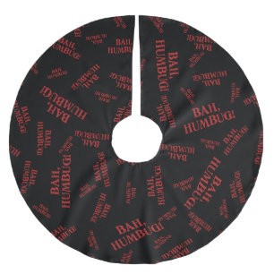 Bah Humbug Julgransmatta Borstad Polyester