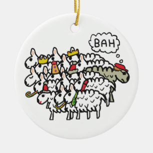 Bah Humbug Julgransprydnad Keramik