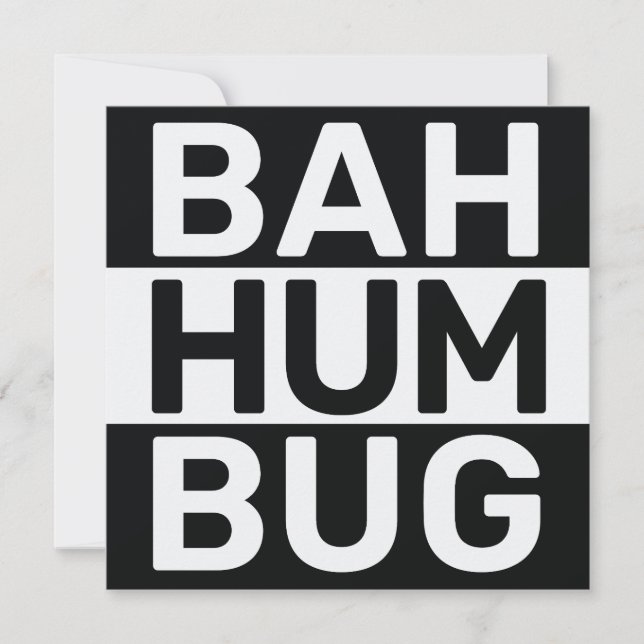 Bah humbug julkort (Framsida)