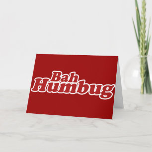 Bah Humbug Julskrubben Helgkort