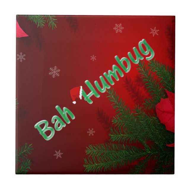 Bah Humbug Kakelplatta (Framsidan)