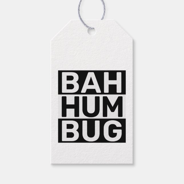 Bah Humbug Presentetikett (Framsidan)