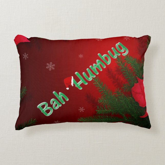 Bah Humbug Prydnadskudde (Framsidan)