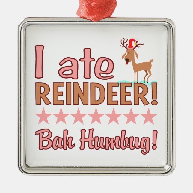 Bah Humbug Reindeer ornament (Framsidan)