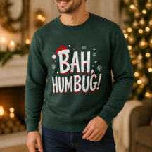 Bah Humbug Rolig Sarksast Grinig Jul Helgdag