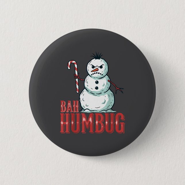 Bah Humbug Santa Hat Angry Snowman Sarcastic Chris Knapp (Framsida)