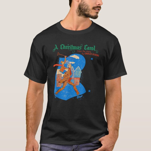 Bah Humbug Scrooge A jul Sång Tiny Tim Wint T Shirt (Framsida)