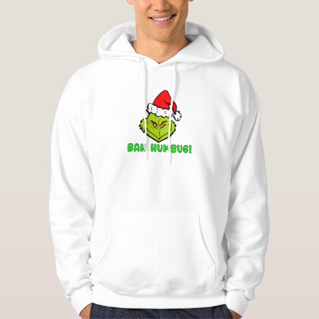 Bah Humbug Scrooge Essential Christmas Cartoon Hoodie (Framsida)