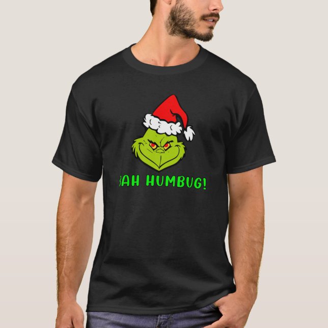 Bah Humbug Scrooge Essential Christmas Cartoon T Shirt (Framsida)