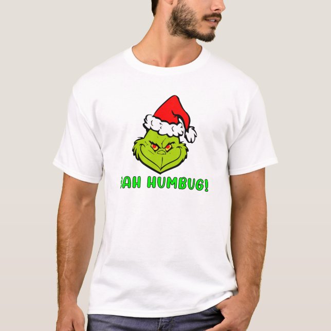 Bah Humbug Scrooge Essential Christmas Cartoon T Shirt (Framsida)
