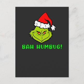 Bah Humbug Scrooge Essential Christmas Cartoon Vykort