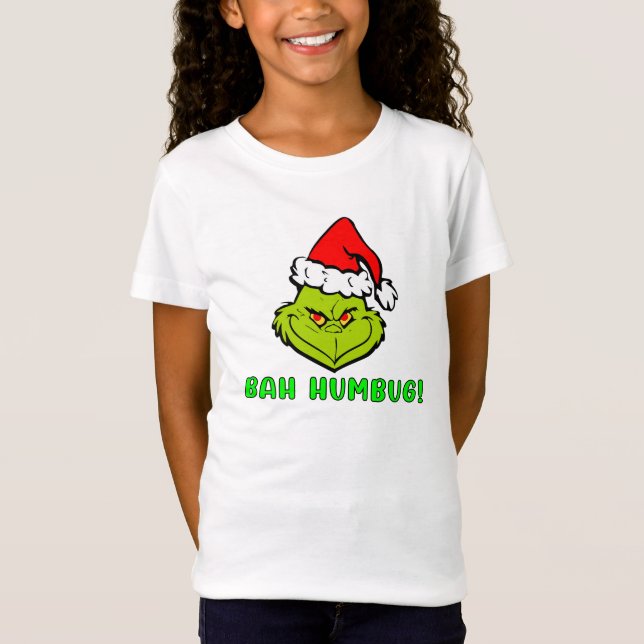 Bah Humbug Scrooge Jul Tecknad Film T Shirt (Framsida)