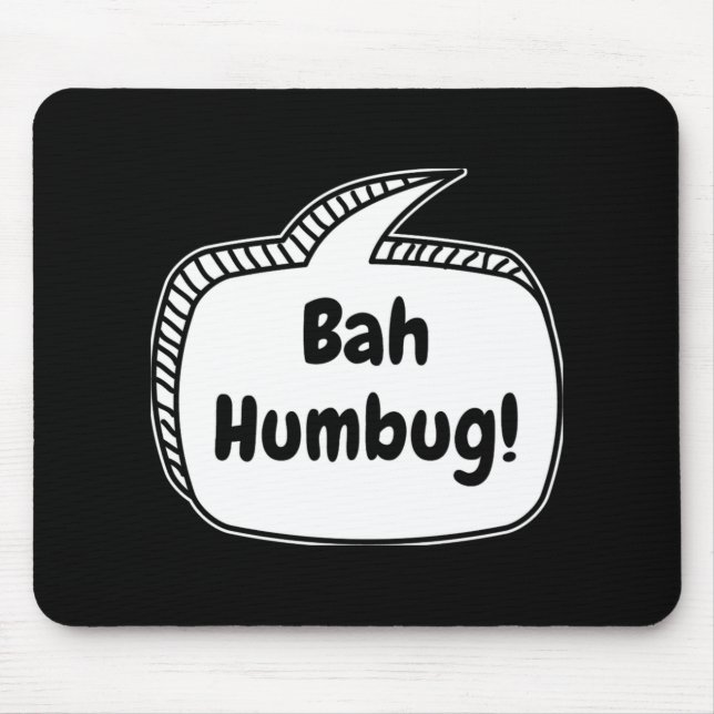 Bah Humbug Speech Bubble T Shirt  Musmatta (Framsidan)