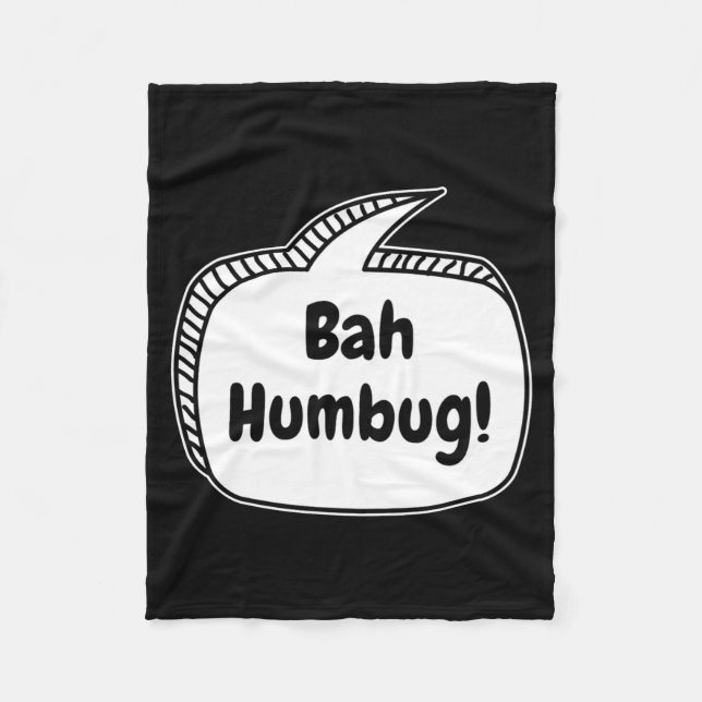 Bah Humbug Speech Bubble Toddler T Shirt  Fleecefilt (Framsidan)