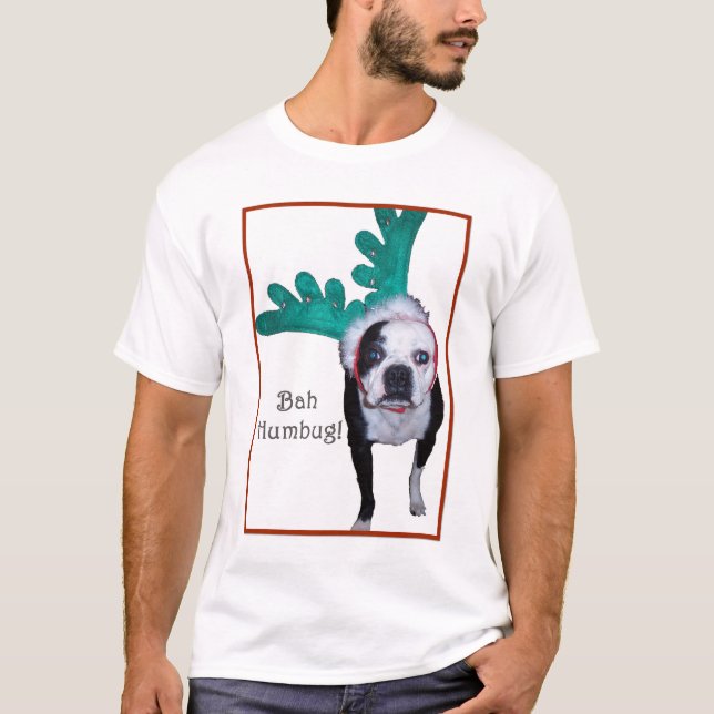 Bah Humbug! T-tröja Tee Shirt (Framsida)
