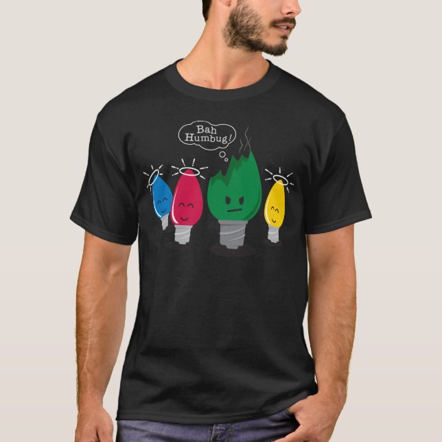 Bah Humbug tänder utslagsplatsskjortan Tee (Framsida)