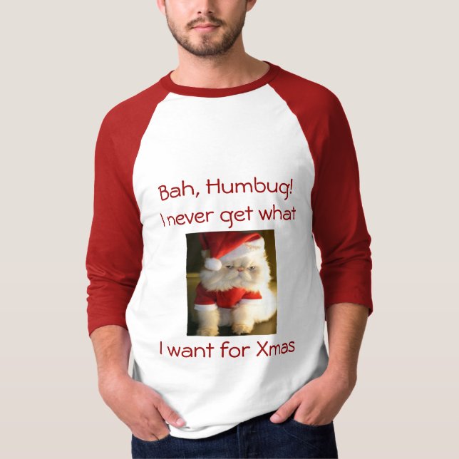 Bah Humbug Tee Shirt (Framsida)