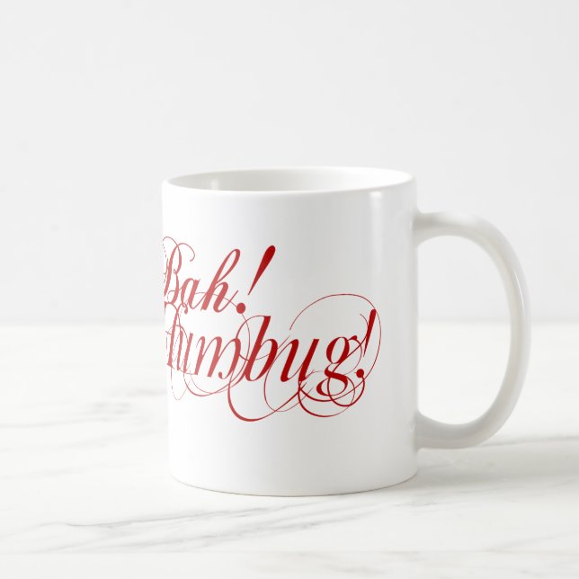 Bah! Humbug! typografimugg Kaffemugg (Höger)