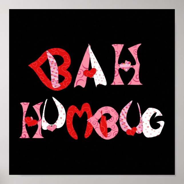 Bah Humbug Valentine Poster (Framsidan)