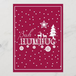 Bah Humbugjul Inbjudningar
