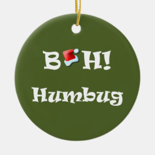 Bah! Humbugjuldekoration Julgransprydnad Keramik