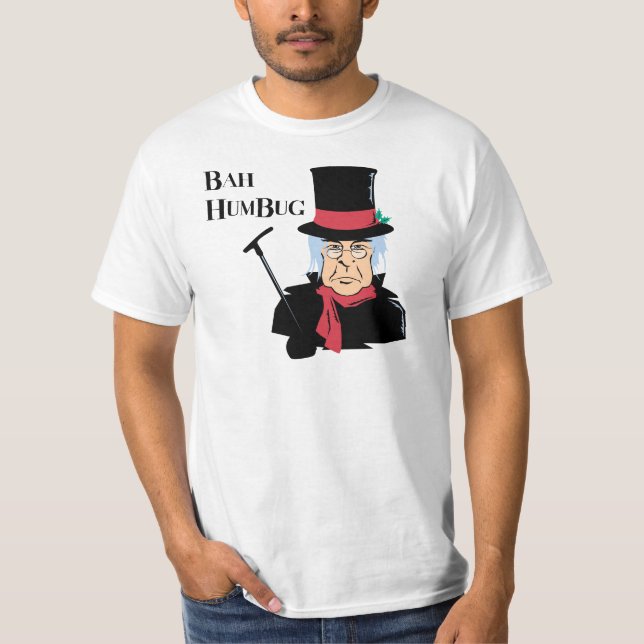 Bah HumbugScrooge T-tröja T-shirt (Framsida)