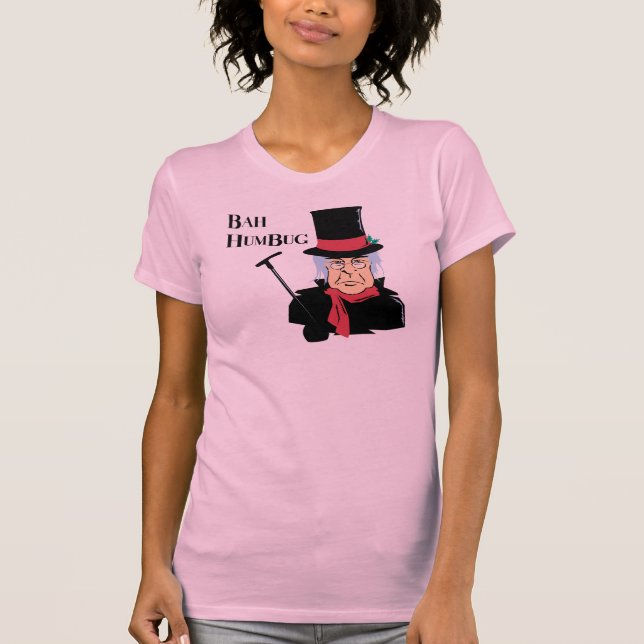 Bah HumbugScrooge T-tröja T-shirt (Framsida)