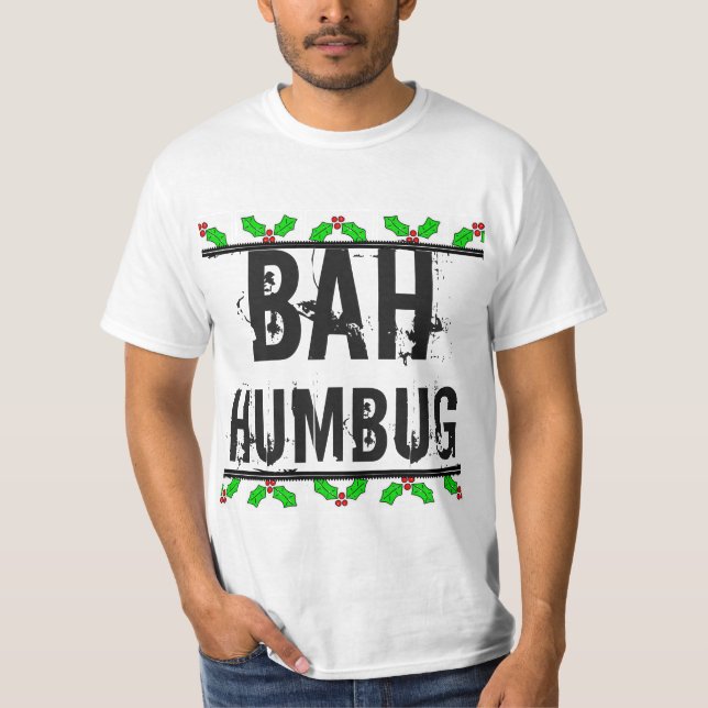 Bah HumbugTshirt Tee Shirt (Framsida)