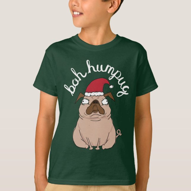 Bah Humpug-jultomteskuret Tee Shirt (Framsida)