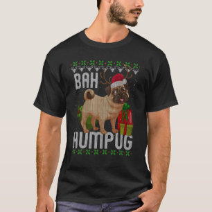 Bah Humpug Puggle Ugly Julafton Hum Pug Baby Pet H T Shirt