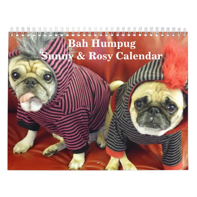 Bah Humpug solig & rosig kalender 2016 (Omslag)