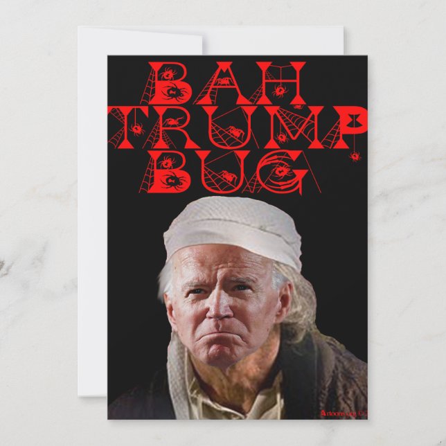 Bah Trump Bugg Julkort (Framsida)