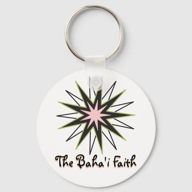 Baha'i Faith Star Nyckelring (Framsida)