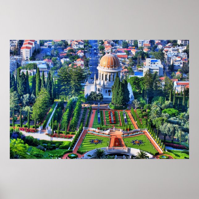 Baha'i Garden Print Poster (Framsidan)