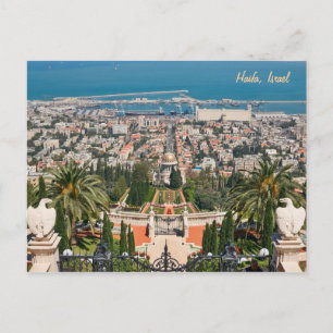 Bahá'í Gardens of Haifa, Israel Vykort
