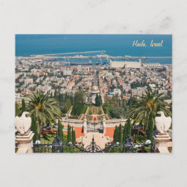 Bahá'í Gardens of Haifa, Israel Vykort
