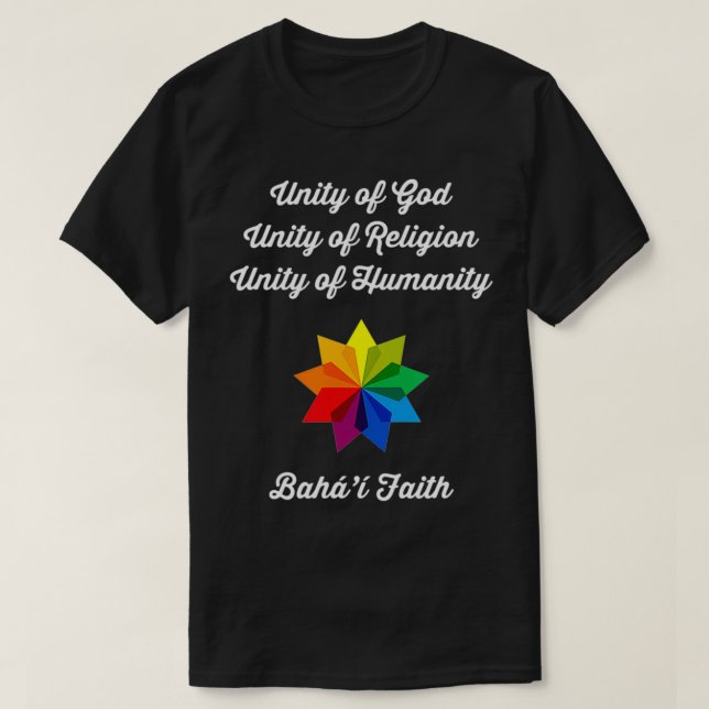 Baha'i Religion Prayer Baha'i Faith Quote T Shirt (Design framsida)