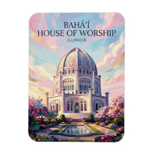 Bahá'í-tempel USA Magnet